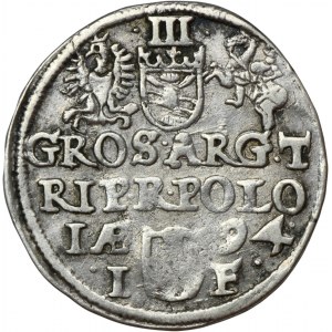 Sigismund III Vasa, 3 Groschen Olkusz 1594 - RARE