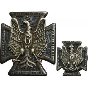 Badge of the 6th Infantry Regiment of the Polish Legions with a miniature