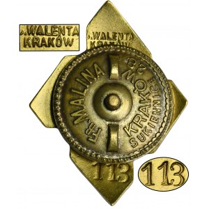 Commemorative badge of the 20th Infantry Regiment of the Krakow Land from Krakow