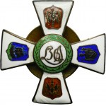 Commemorative badge of the 36th Infantry Regiment of the Academic Legion from Warsaw with a miniature