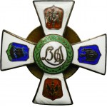 Pamětní odznak 36. pěšího pluku Akademické legie z Varšavy s miniaturou