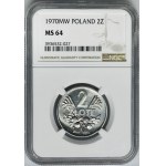 2 złote 1970 Jagody - NGC MS64