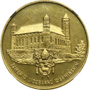 2 gold 1996 Lidzbark Warmiński Castle - NGC MS65