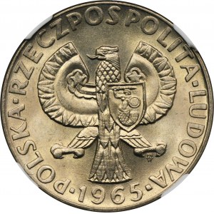 Vzorka, 10 zlotých 1965 VII Wieków Warszawy - NGC MS66