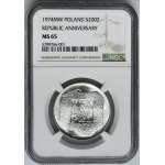200 zloty 1974 XXX Years of the People's Republic of Poland - NGC MS65