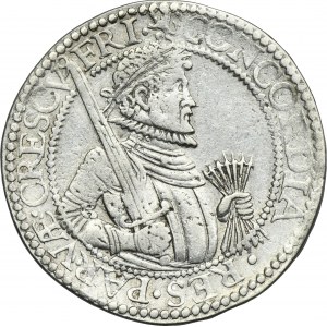 Niderlandy, Prowincja Fryzja, Półtalar (1/2 Leicesterrijksdaalder) 1595 - EKSTREMALNIE RZADKI