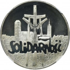 100,000 PLN 1990 Solidarity - TYPE A - NGC MS66