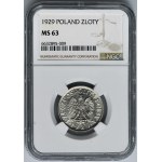 1 złoty 1929 - NGC MS63