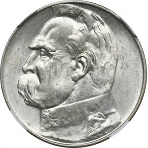 Piłsudski, 5 złotych 1936 - NGC MS63 - ŚWIEŻE