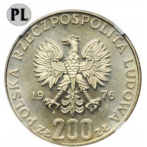 200 złotych 1976 Igrzyska XXI Olimpiady - NGC MS66 PROOF LIKE - jak lustrzanka