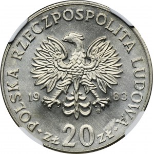 20 złotych 1983 Nowotko - NGC MS65