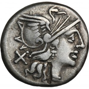 Římská republika, L. Saufeius, denár