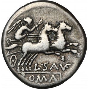 Římská republika, L. Saufeius, denár