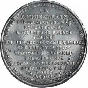 Spojené království, medaile u příležitosti podpisu Pařížské smlouvy 1856