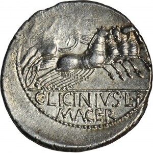 Roman Republic, Licinius Macer, Denarius