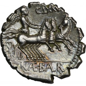 Römische Republik, C. Naevius Balbus, Denar serratus