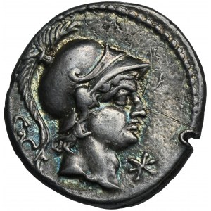 Römische Republik, L. Rustius, Denarius