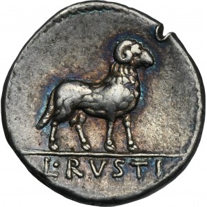 Roman Republic, L. Rustius, Denarius