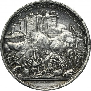 Frankreich, Medaille zum 50. Jahrestag der Einnahme der Bastille 1840 - REPLACEMENT