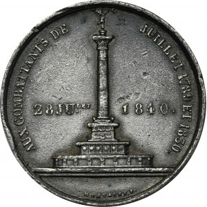 France, Medal for the 50th anniversary of the capture of the Bastille 1840 - CAST