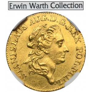 Poniatowski, Dukát Varšava 1792 EB - NGC MS60 - ex. Erwin Warth Collection