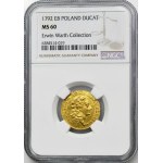 Poniatowski, Dukát Varšava 1792 EB - NGC MS60 - ex. Erwin Warth Collection