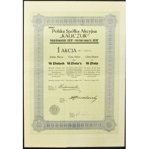 Polská akciová společnost Kauczuk, 10 zlotých 1927