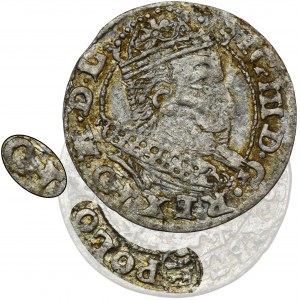 Sigismund III Vasa, Pfennig Krakau 1607 - RARE, ovaler Schild