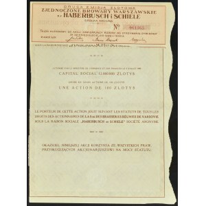 Spojené varšavské pivovary p.f. Haberbusch a Schiele, 100 liber, vydání 2