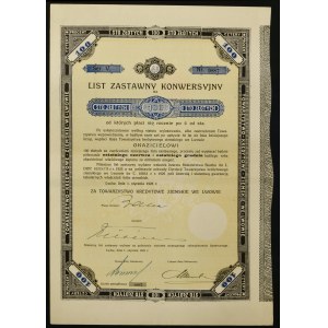 Lands Credit Society in Lwów, 4% Umwandlungspfandbrief, 100 Zloty