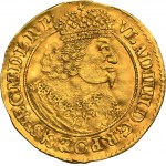 Ladislav IV Vasa, gdanský vojvoda 1646 - VELMI ZRADKÉ, päťlistá ratolesť v kartuši