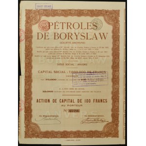 Petroles de Boryslaw, 100 franków