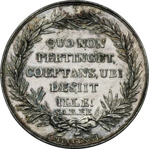 Stanislaw August Poniatowski, Naruszewicz und Sarbiewski Medaille 1771 - SEHR RAR