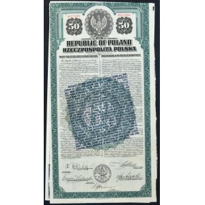 6% pożyczka dolarowa 1920, obligacja $50