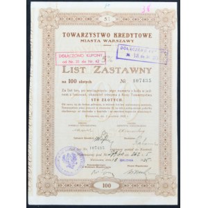 TKM Warszawa, 5% list zastawny, 100 zł