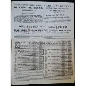 Warschau-Wiener Eisenstraßengesellschaft, 4% Anleihe 2.000 Mark 1901, Serie XI