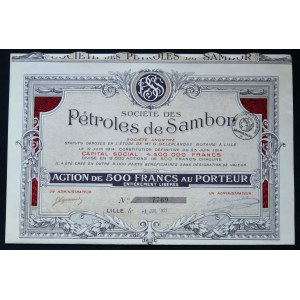 Societe des Petroles de Sambor, 500 francs