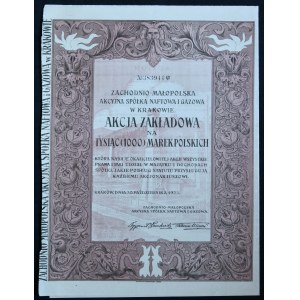Zachodnio-Malopolska Akcyjna Spółka Naftowa i Gazowa, 1.000 mkp 1923