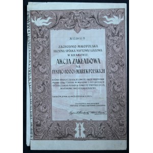 Zachodnio-Malopolska Akcyjna Spółka Naftowa i Gazowa, 1.000 mkp 1923