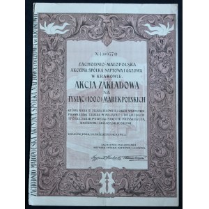 Zachodnio-Malopolska Akcyjna Spółka Naftowa i Gazowa, 1 000 mkp 1923