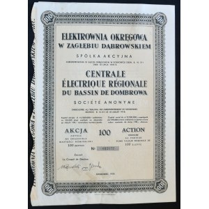 Elektrownia Okręgowa w Zagłębiu Dąbrowskim S.A., 100 zl. 1935