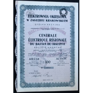Elektrownia Okręgowa w Zagłębiu Krakowskim S.A., 100 zl. 1935