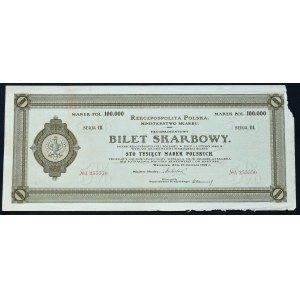 5% výnosový lístok, séria III - 100 000 mkp 1922