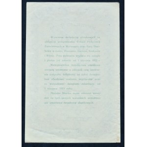 5% Państwowa Pożyczka Konwersyjna 1924, świadectwo ułamkowe 3 zł