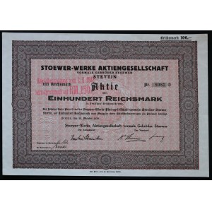 Szczecin, Stoewer Werke AG, 100 Mark 1932