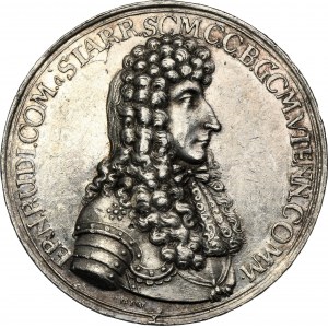 Österreich, Graf Ernst Rüdiger von Starhemberg, Medaille auf die Belagerung von Wien und den Sieg über die Türken 1683 - RARE