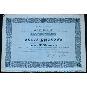 „Gazy Ziemne” Spółka Akcyjna dla Przemysłu Naftowego, 10 x 100 zł 1931