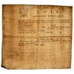 Daňový doklad z roku 1793