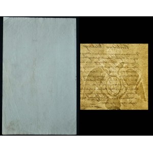 Manuscript, 1835, watermarked JEZIORNA