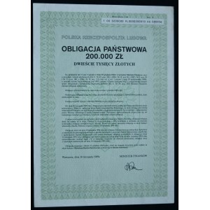 Obligacja Państwowa 1989, 200.000 zł